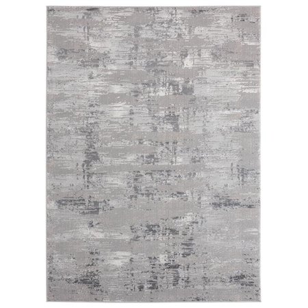 UNITED WEAVERS OF AMERICA United Weavers of America 2601 10972 58 Cascades Salish Grey Area Rectangle Rug; 5 ft. 3 in. x 7 ft. 2 in. 2601 10972 58